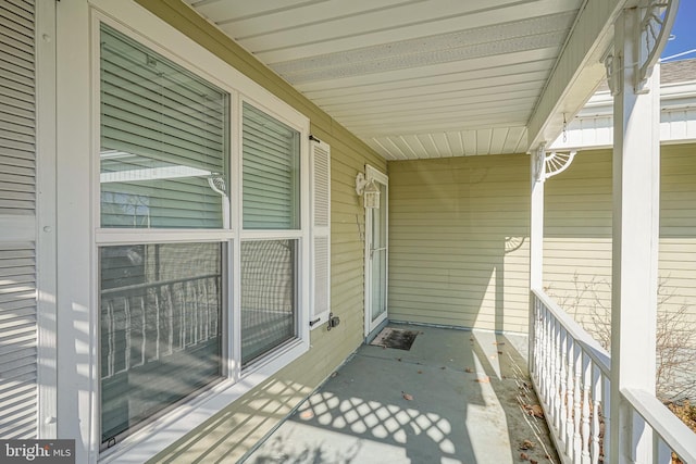 balcony with covered porch