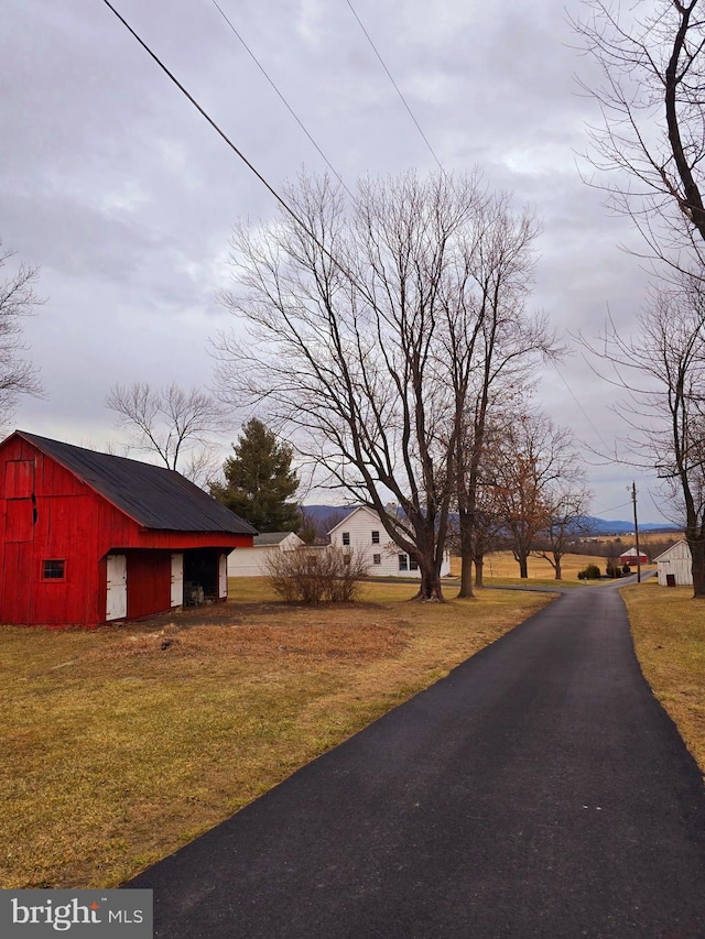 view of road