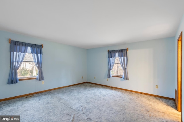 view of carpeted empty room