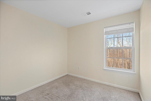 spare room featuring carpet floors