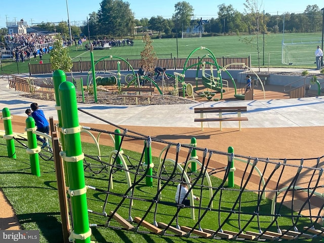 surrounding community with a playground