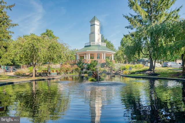 view of water feature