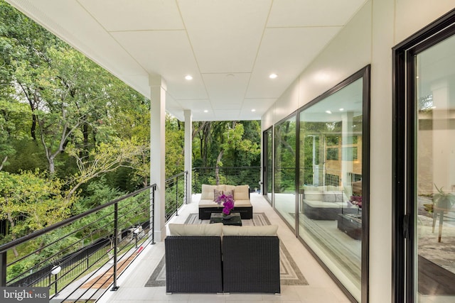 balcony with an outdoor living space