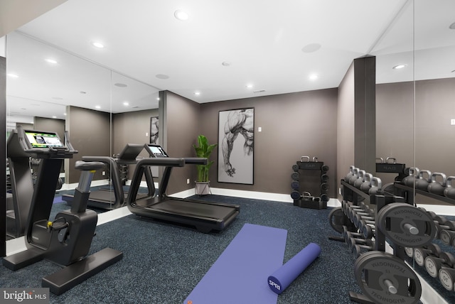 view of exercise room