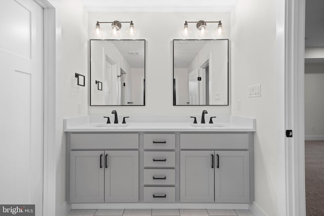 bathroom with vanity