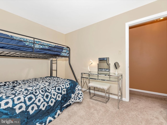 bedroom featuring carpet floors