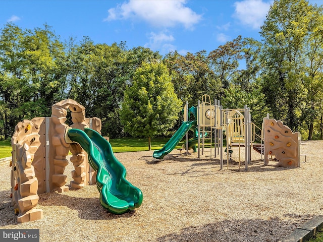 view of jungle gym