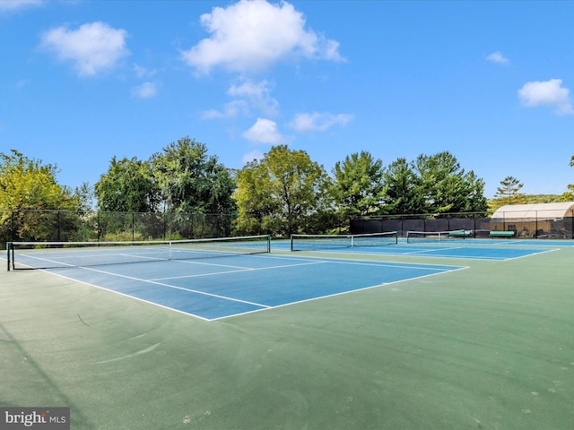 view of sport court