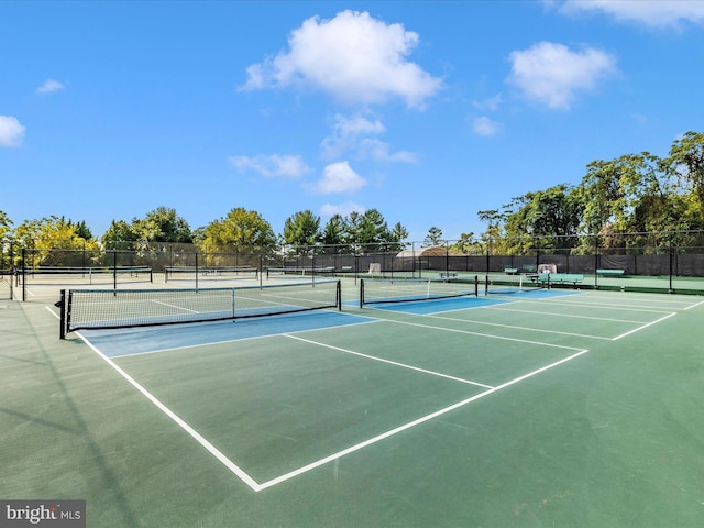 view of sport court