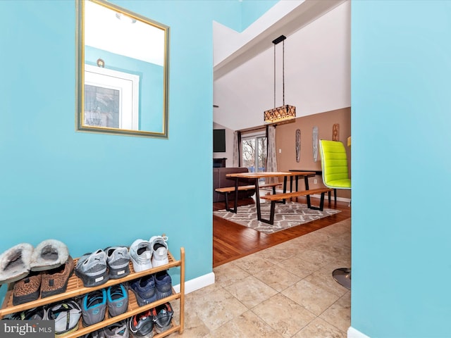 hall featuring tile patterned floors