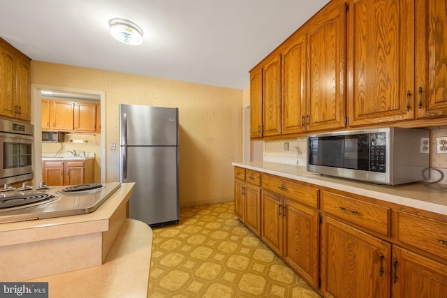 kitchen with stainless steel appliances