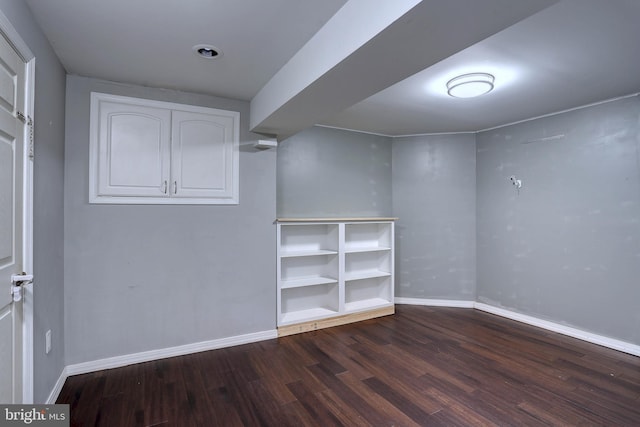 spare room featuring hardwood / wood-style floors