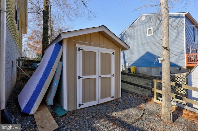 view of outbuilding