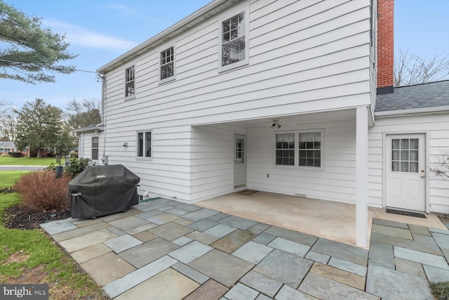 back of house featuring a patio area