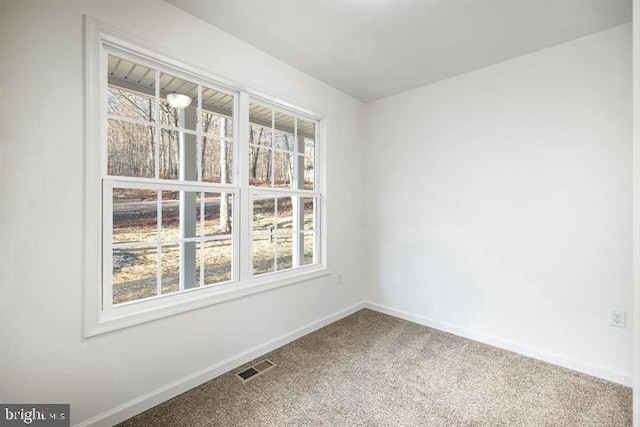 view of carpeted empty room