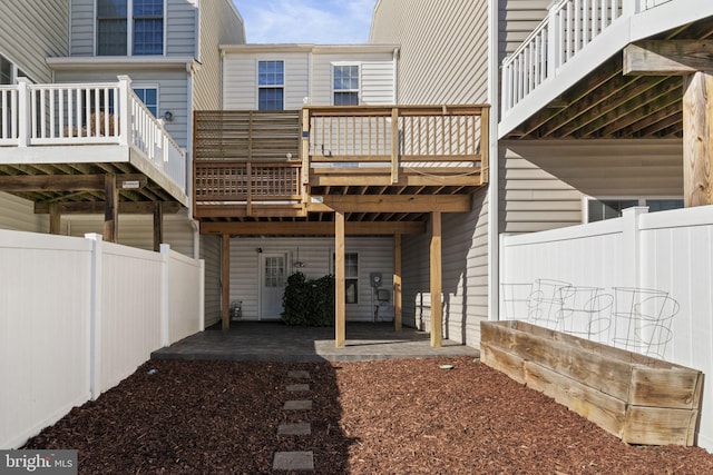 back of house featuring a patio