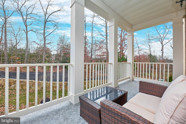 view of balcony