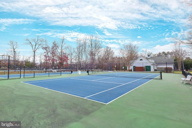 view of tennis court