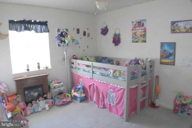 bedroom with carpet flooring