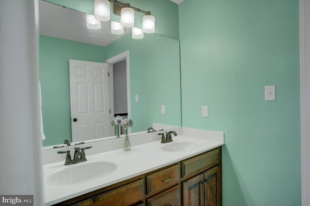 bathroom featuring vanity