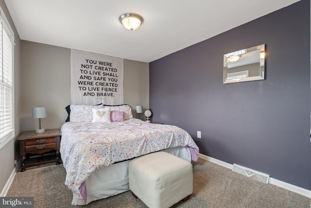 bedroom featuring carpet flooring