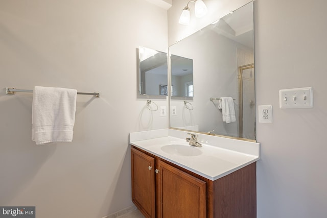 bathroom with vanity