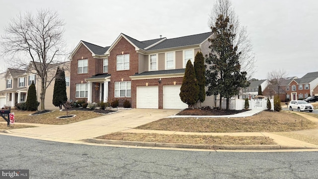 front of property featuring a garage