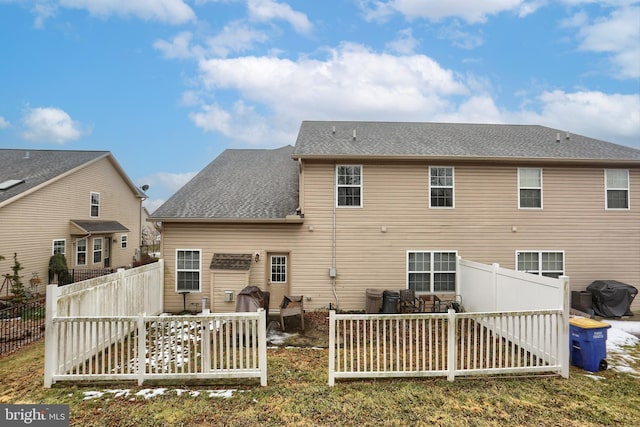 view of rear view of property