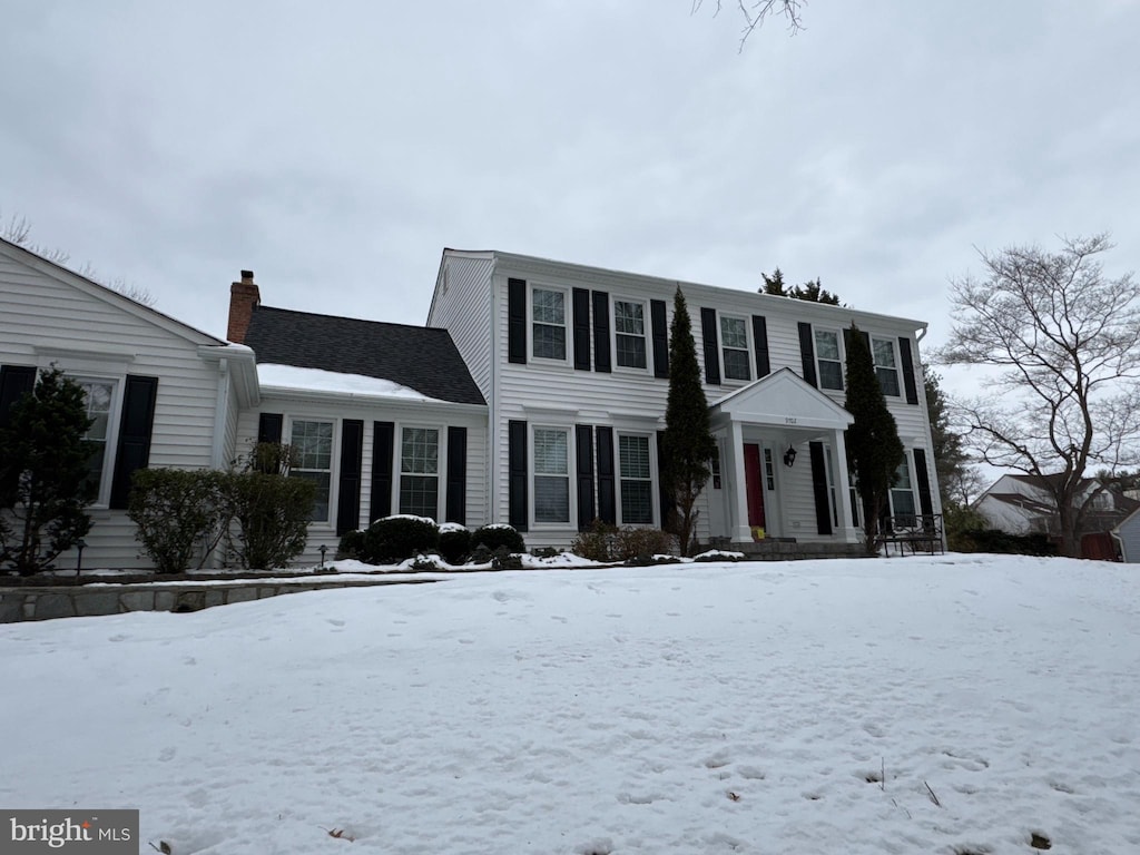 view of colonial house