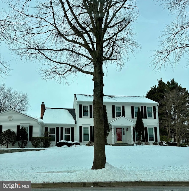 view of colonial inspired home