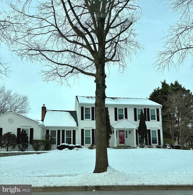 view of colonial inspired home