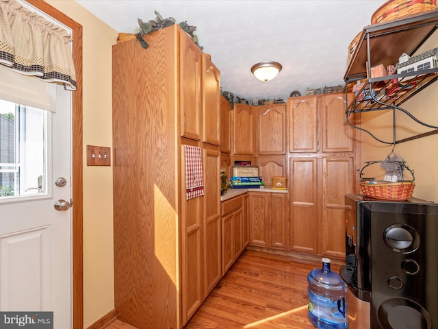 kitchen featuring light hardwood / wood-style flooring