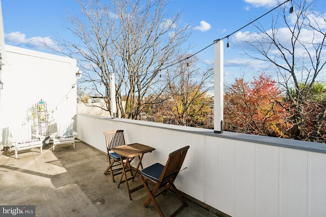 view of balcony