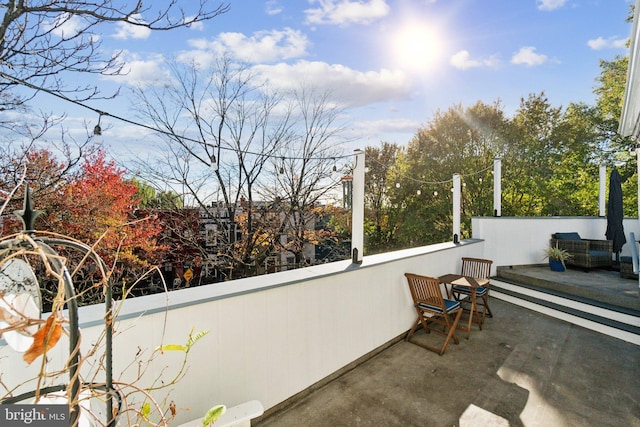 view of balcony