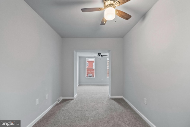 view of carpeted empty room