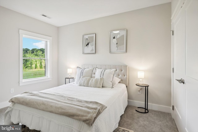 bedroom featuring carpet flooring