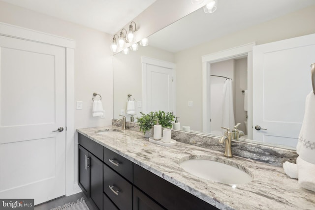 bathroom with vanity