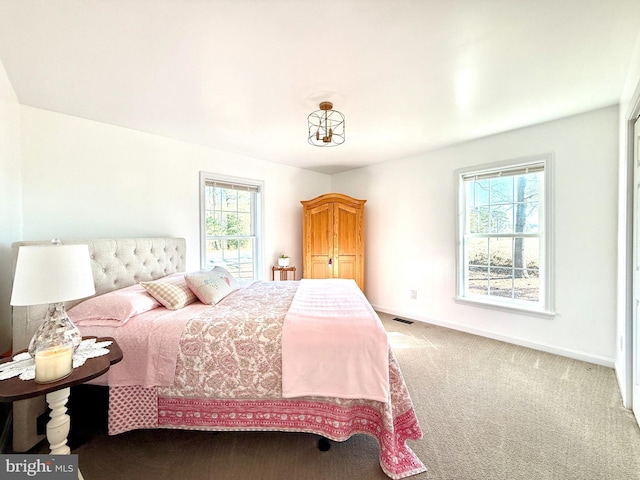 bedroom featuring carpet flooring