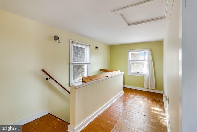 hall featuring light hardwood / wood-style floors