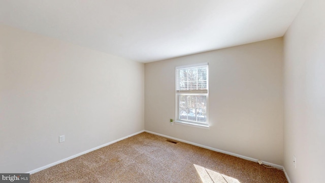 view of carpeted empty room