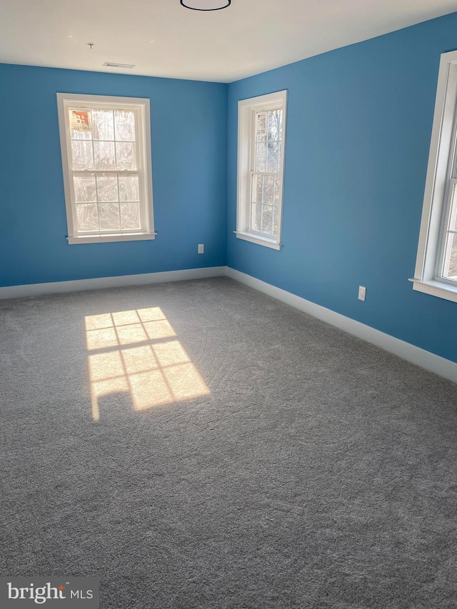 view of carpeted empty room