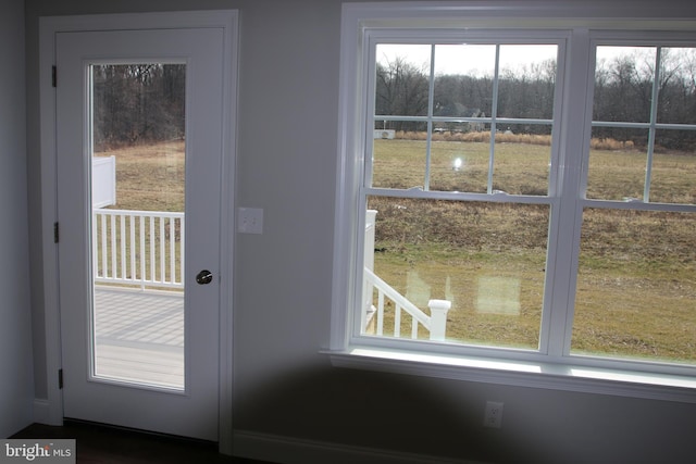 view of doorway to outside