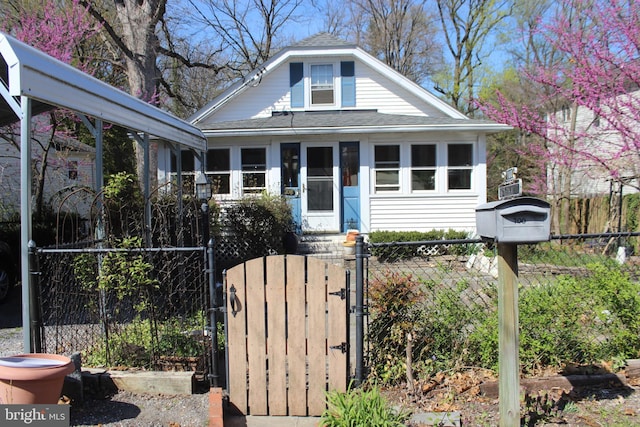 view of bungalow-style house