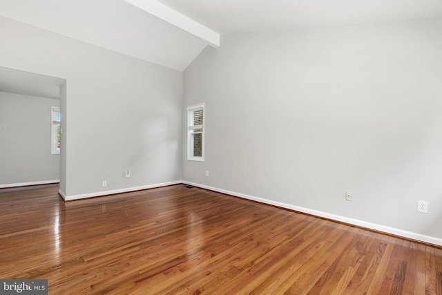 11501 Piney Lodge Rd, North Potomac, MD 20878 - spare room with baseboards and wood finished floors