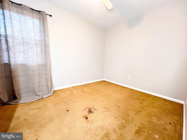 view of carpeted empty room