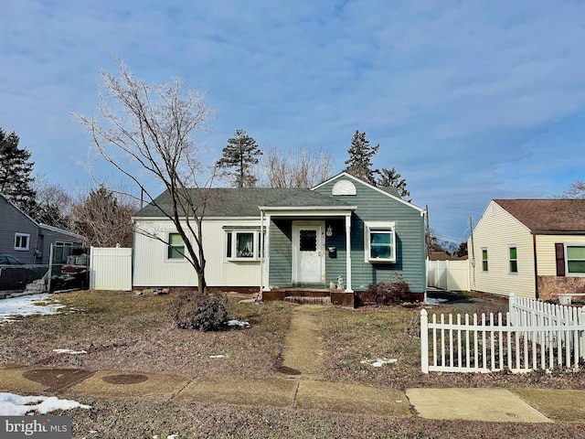 view of front of home