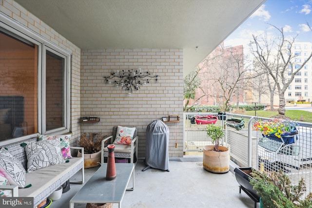 balcony with an outdoor living space