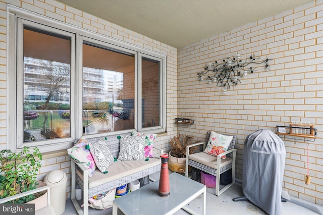 view of patio / terrace featuring area for grilling