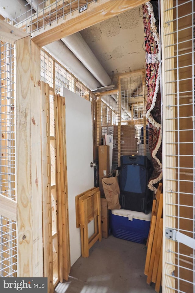 view of storage room