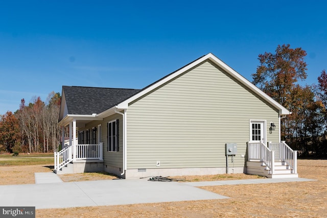 view of side of home